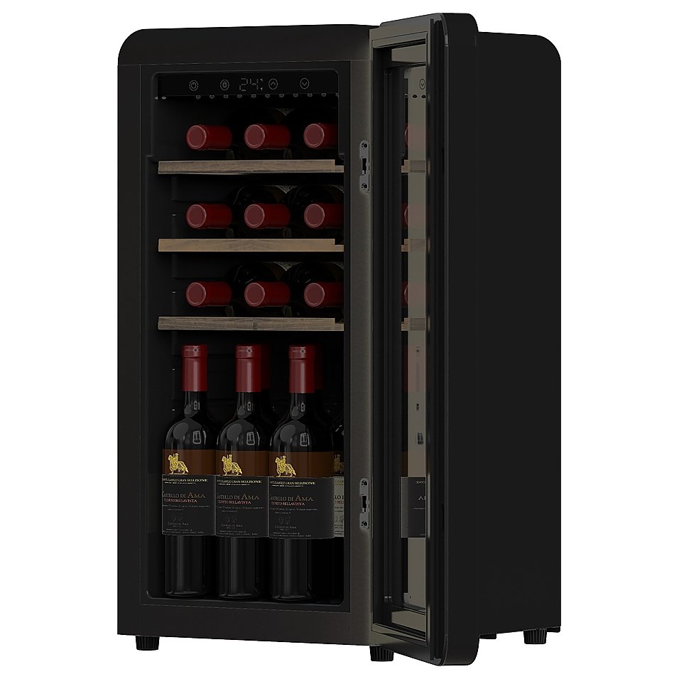 Винный шкаф TESLER CWC-188 BLACK черный, фото 3