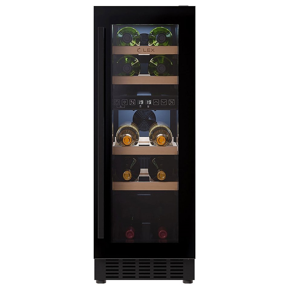Винный шкаф Lex LWD3017BL dual zone черный