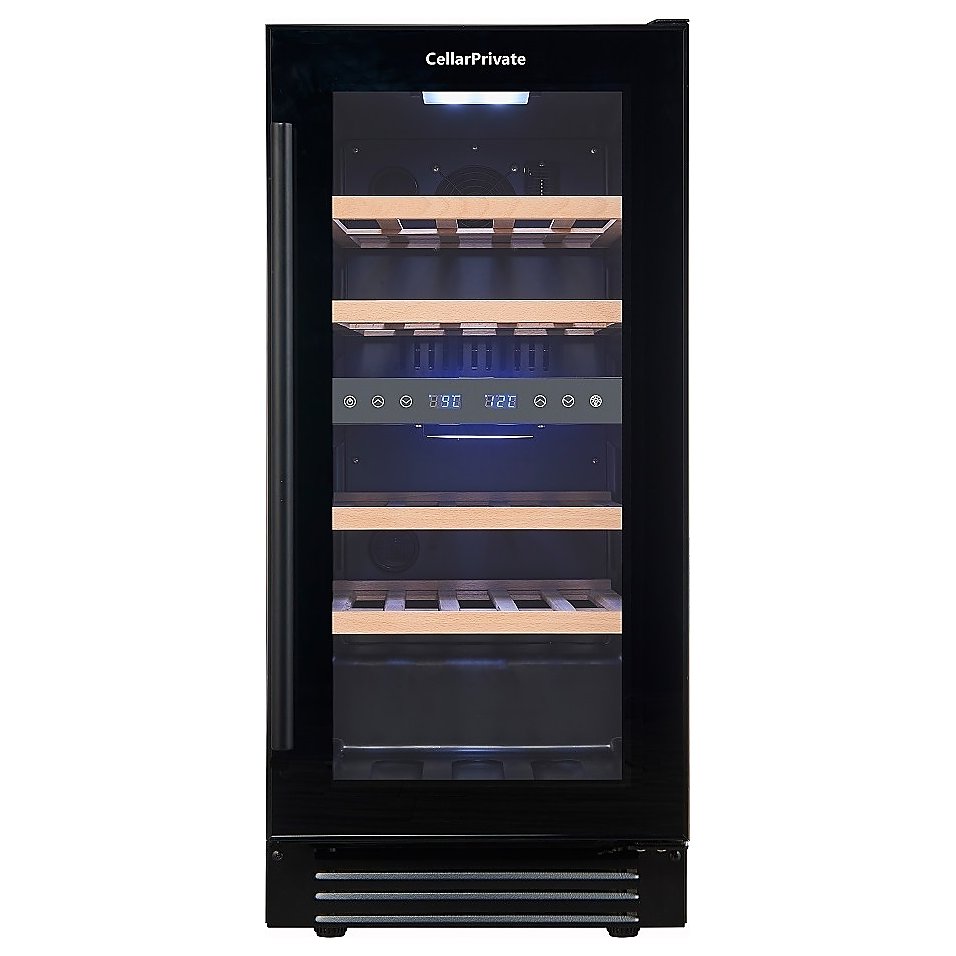 Винный шкаф Cellar Private CP027-2TB черная дверь