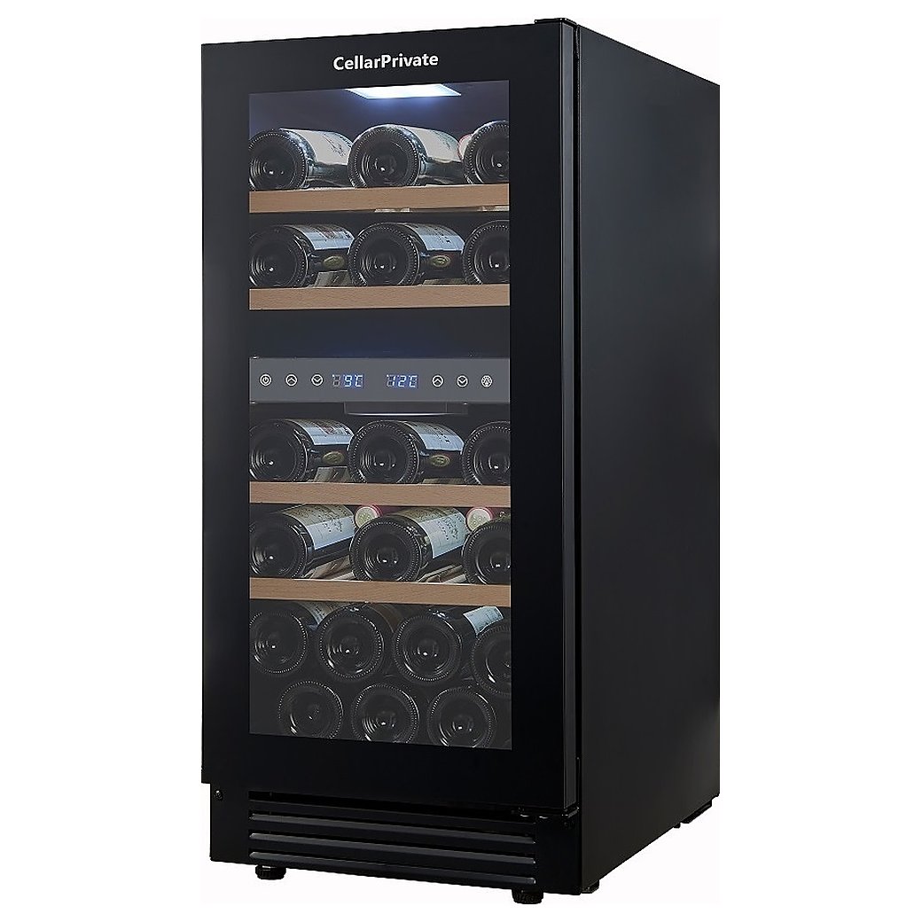 Винный шкаф Cellar Private CP027-2TBH черная дверь со скрытой рукояткой, фото 2