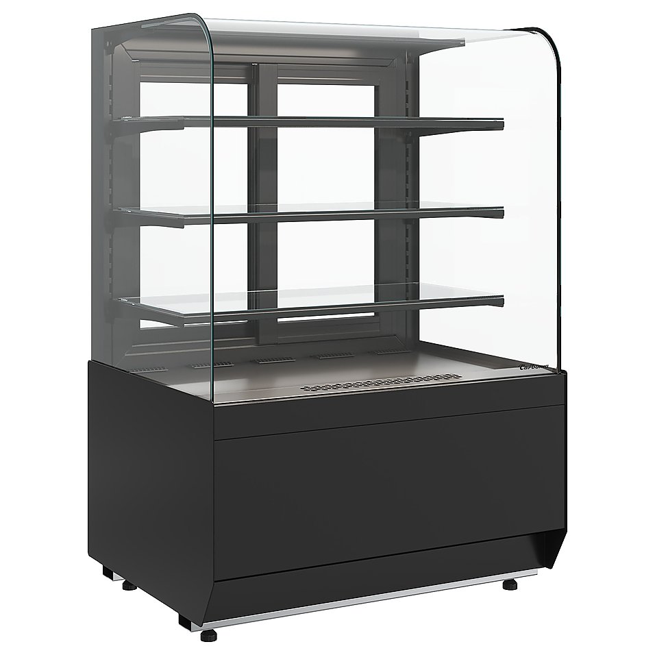 Витрина кондитерская Carboma Radius KR70 VM 1,3-1 Light (Techno 9005)
